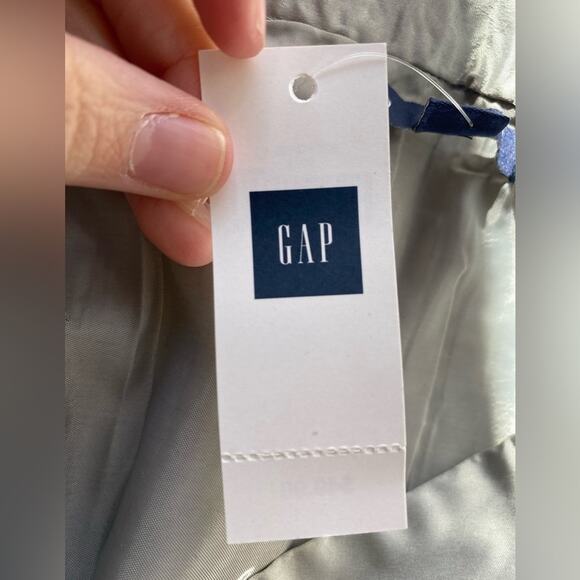 Gap Women's 16 Skirt Silver Holiday Glam Retro Sequin Party Cocktail Mini Bling - Picture 6 of 8